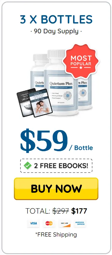 Quietum Plus 3 bottle price