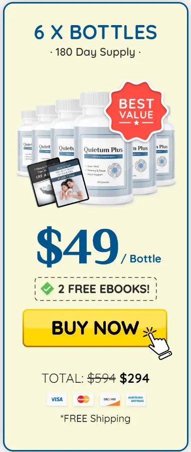 Quietum Plus 6 bottle price 